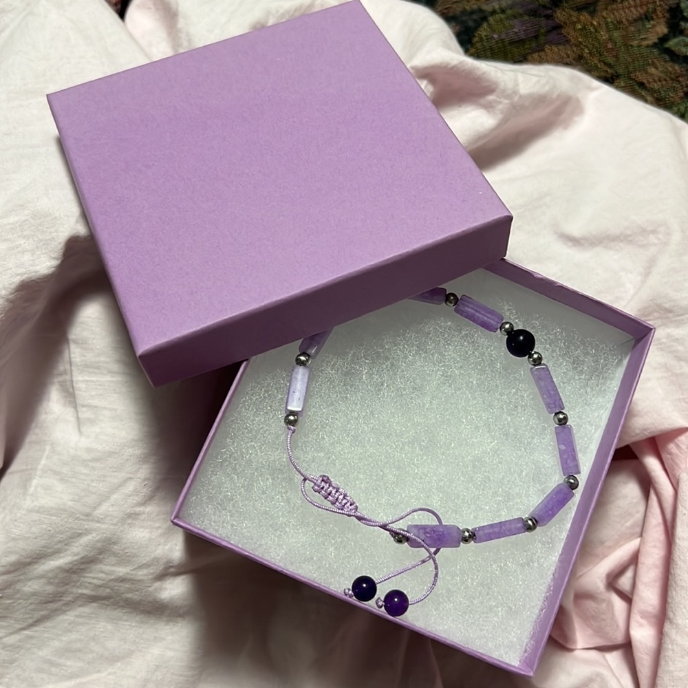 Amethyst anklet - Picture 3 of 11
